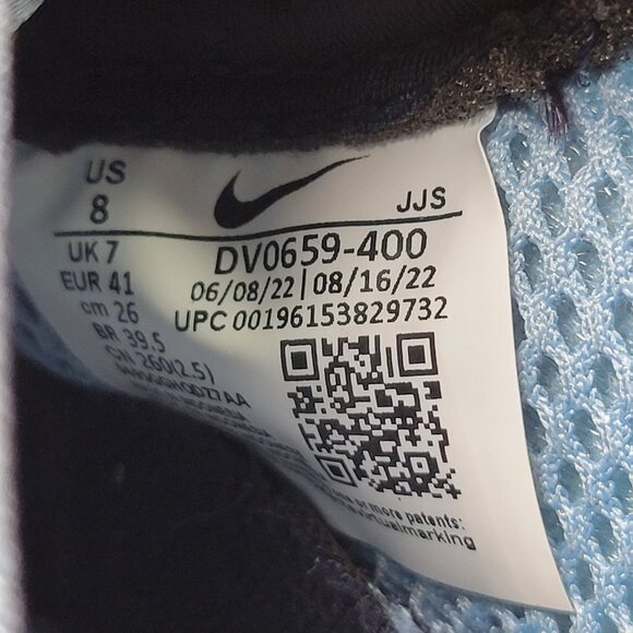 Nike Air Kukini Mens 8 'Worn Blue Obsidian' Pull On Running Water Shoes Neoprene - Picture 13 of 14